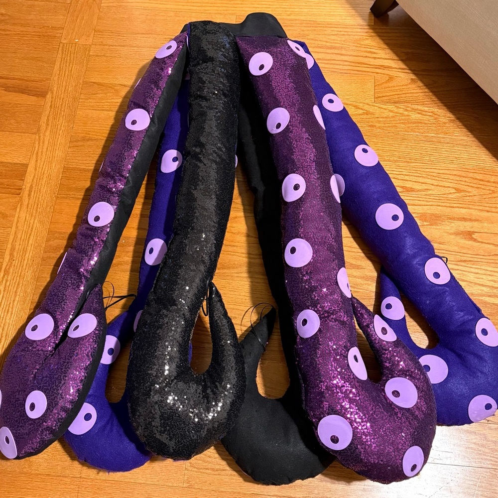 Purple and Black Octopus Tentacle Kids Costume